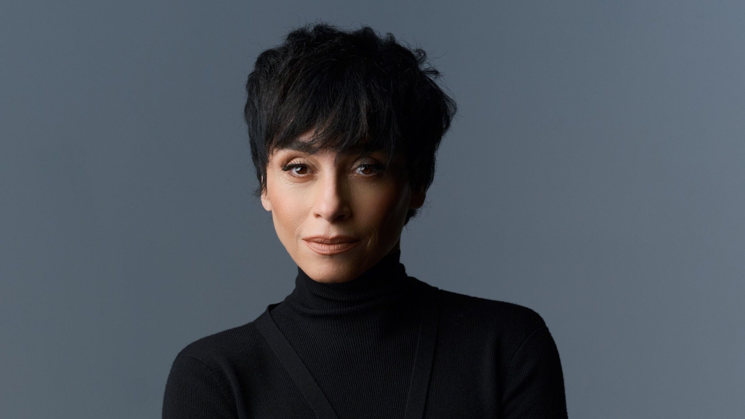 Atriz Suzana Pires com paciente de cancer