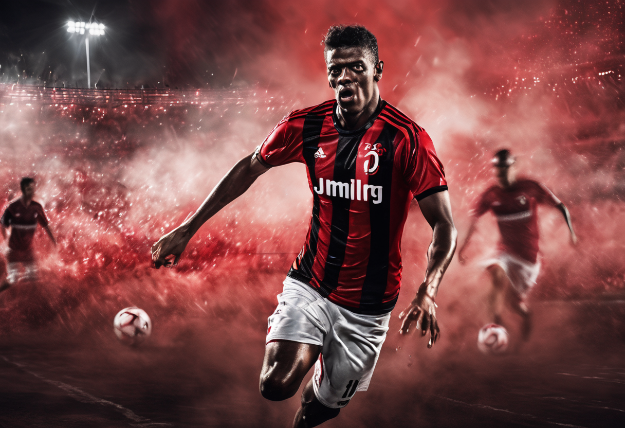 Jogador Bruno Henrique em campo