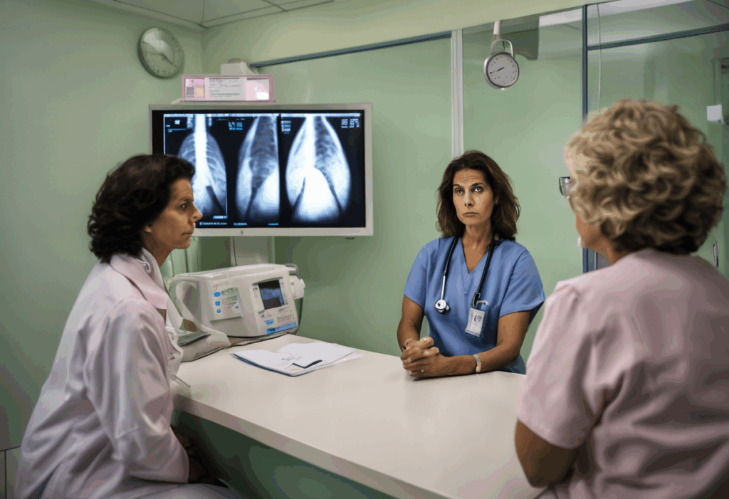 Gráfico de casos de cancer de mama