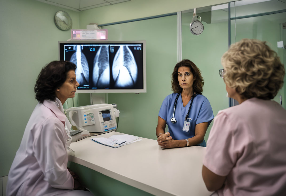 Gráfico de casos de cancer de mama