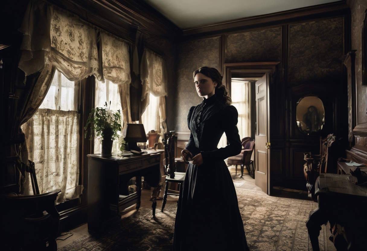 Ator com maquiagem de monstro