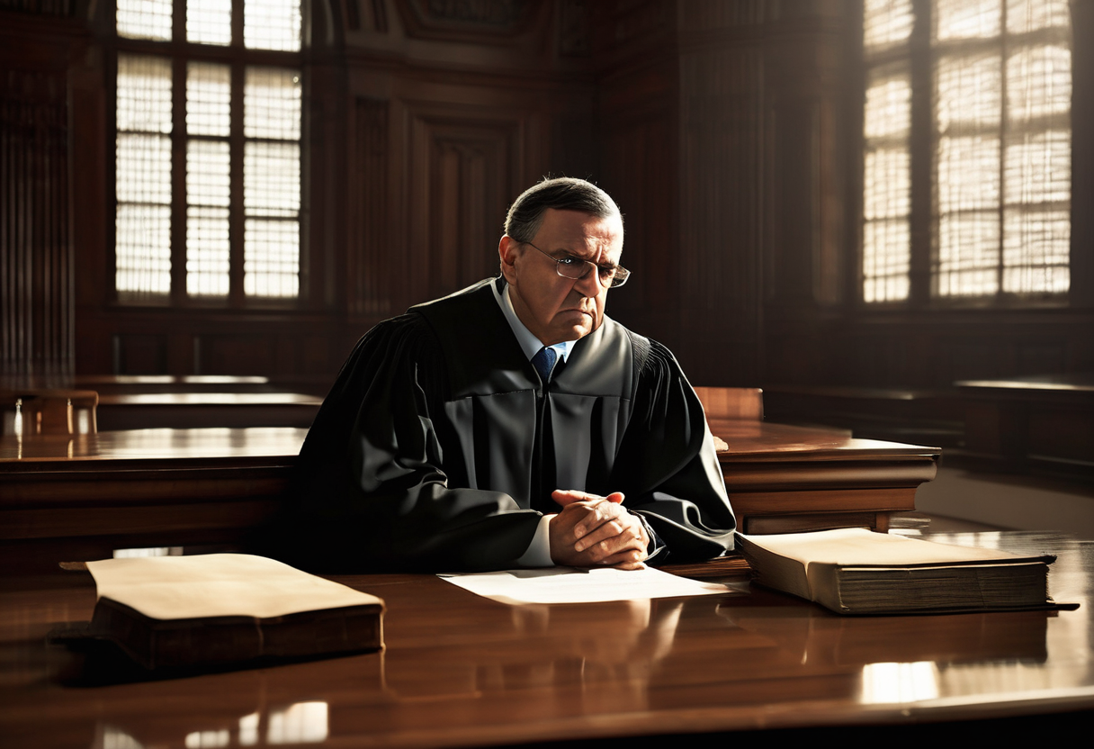 Ministro Barroso durante entrevista