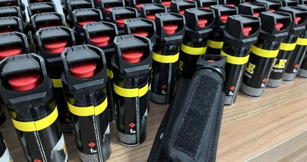 Garrafa de spray de pimenta