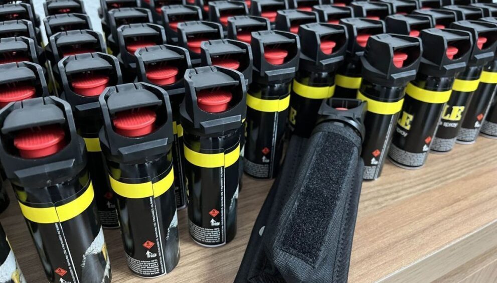 Garrafa de spray de pimenta