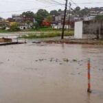 Rua alagada em Recife